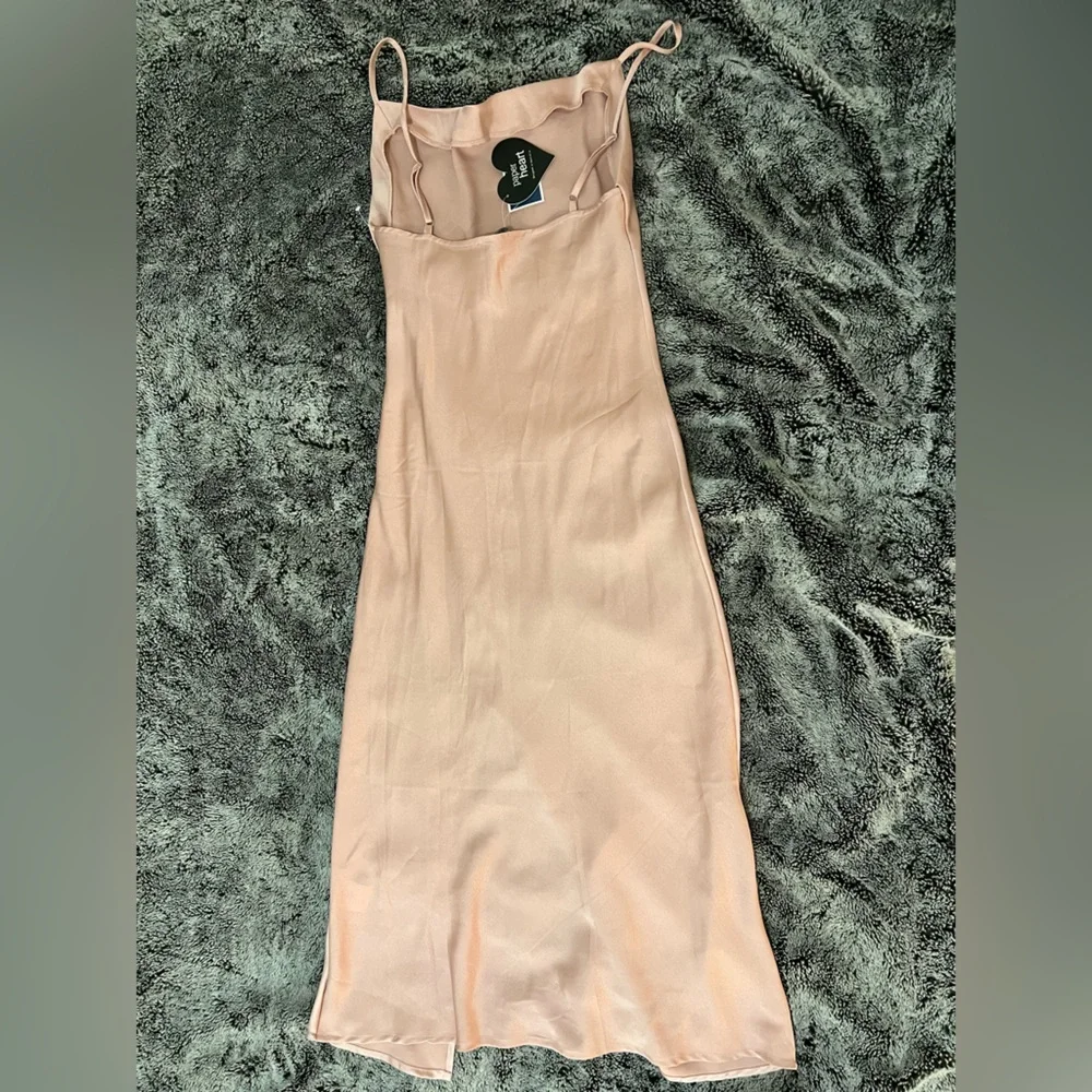 Marshalls Satin Pink Cowl Neck Dress - Picture 4 of 9